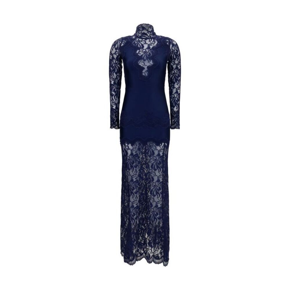 Rabanne Blue Polyamide Long Women's Dress